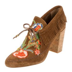 Tory Burch Suede Moccasin Booties